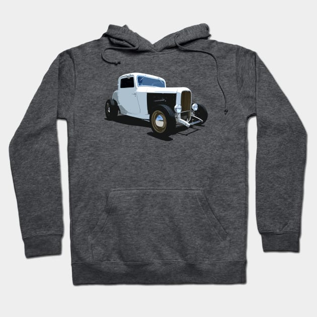 1932 Ford Model A - stylized color Hoodie by mal_photography